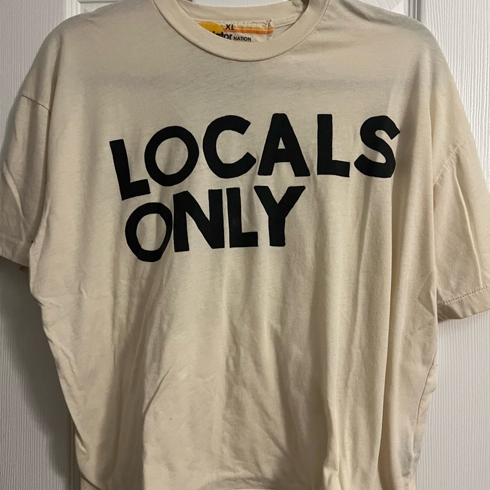 Aviator Nation Locals Only Cream T-Shirt